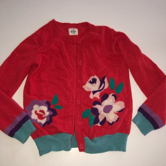 Mini Boden Other - Mini Boden cardigan sweater Floral flower 6-7